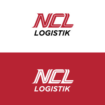 NCL monogram letters initial logo template