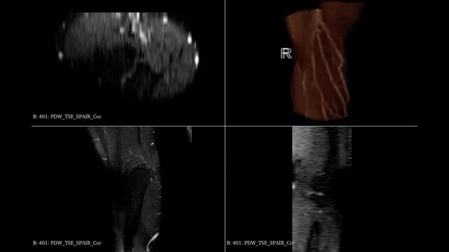 3D Magnetic Resonance Imaging Right Wrist Scan Loop for TFCC Tear and Carpal Tunnel Screening