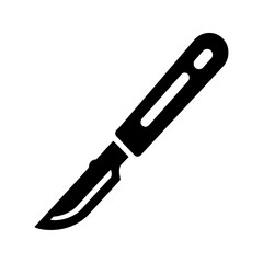 Fototapeta premium Surgical scalpel medical icon design