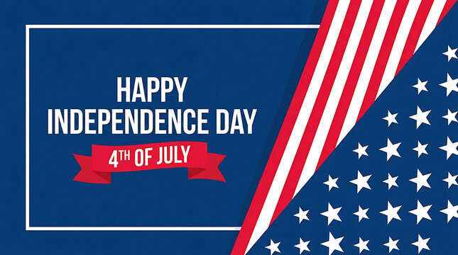 Happy Independence Day Fourth Of July United States Flag Celebration Background