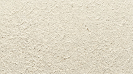 Fototapeta premium Cream white handmade paper texture background with visible plant fibers and elegant rough organic structure