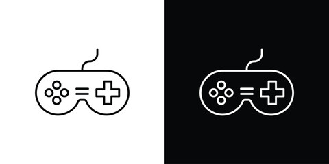 Gamepad icon line glyph pack © Haider