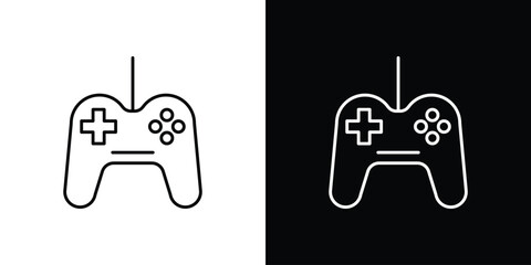 Gamepad icon line glyph pack © Haider