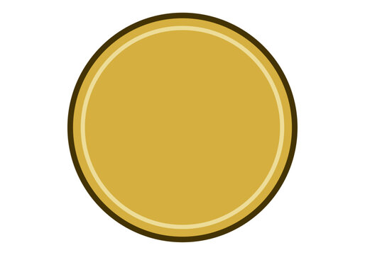 C&iacute;rculo dorado brillante con borde
