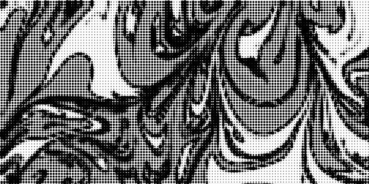 Dotted gradient vector illustration, white and black halftone background