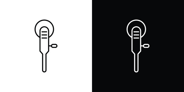 Polisher icon line glyph pack