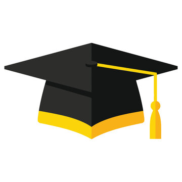 Graduation Cap: A classic graduation cap with a golden tassel, symbolizing academic achievement and the culmination of years of study.