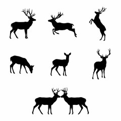 deer silhouette collection © joy