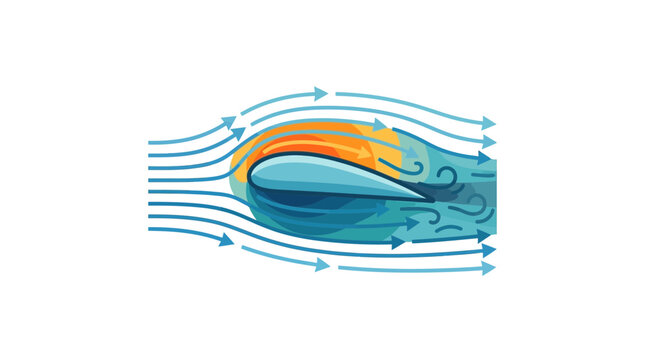 Aerodynamics: Airflow Around an Airfoil Cross-section with Bernoulli's Principle