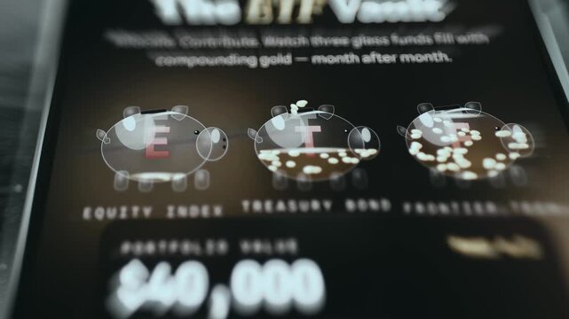 ETF Exchange-Traded Fund strategy represented by three piggy bank icons