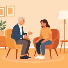 Obraz premium Anxiety Grounding Counseling Session Building Confidence Healing And Support