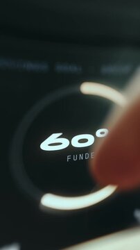 User taps the button labeled Deposit 2500 USD for a financial target