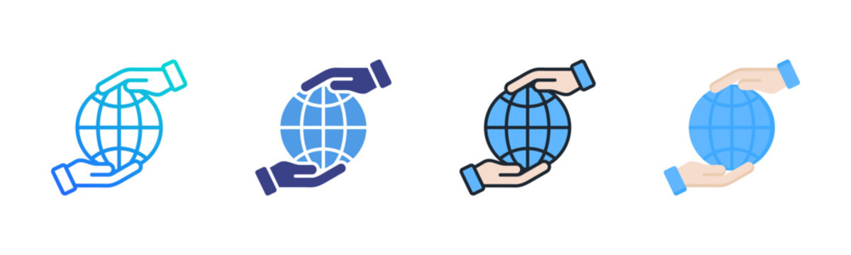 Responsibility Icon Set Multiple Style Collection