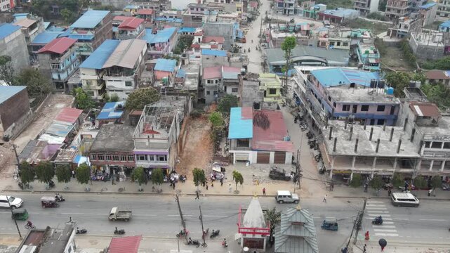 Building Demolition in Hetauda, Nepal &ndash; Urban Redevelopment and Construction Site