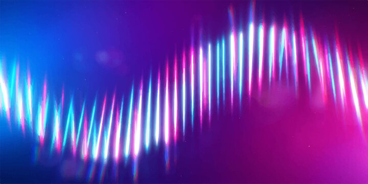 Abstract light wave with lens flare and neon glow abstract vertical background technology frequency futuristic creative conceptual composition electric spectrum communication wallpaper