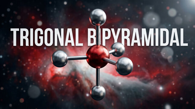 Trigonal Bipyramidal VSEPR Molecular Geometry Five Electron Domains