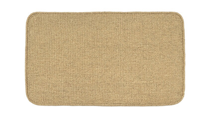 Fototapeta premium Natural woven texture kitchen mat rug perfect for home decor and interior design ideas transparent background