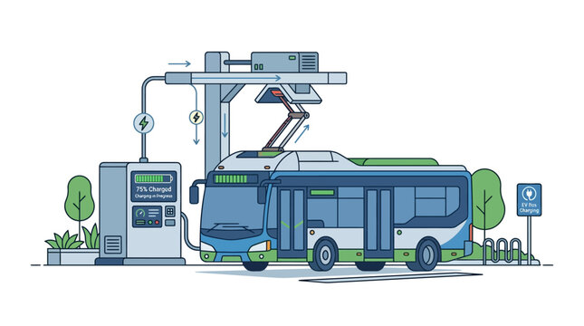 Electric Bus Charging Station: Modern Public Transit, Sustainable Future