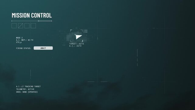 Drone interceptor display tracking active target, combat drone interception
