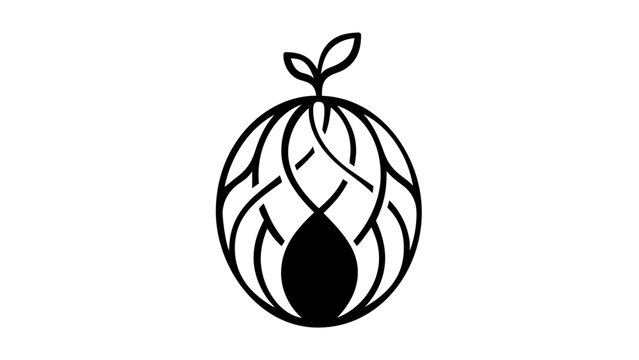 Vector illustration of a plant roots line icon depicting a sturdy taproot with lateral branches reaching into the soil, perfect for agricultural education and botanical illustration sets.