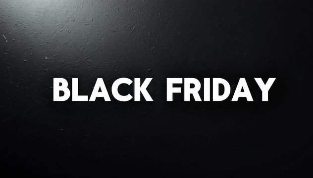 Black Friday Text Animation | Sale Promotion Motion Graphics Video