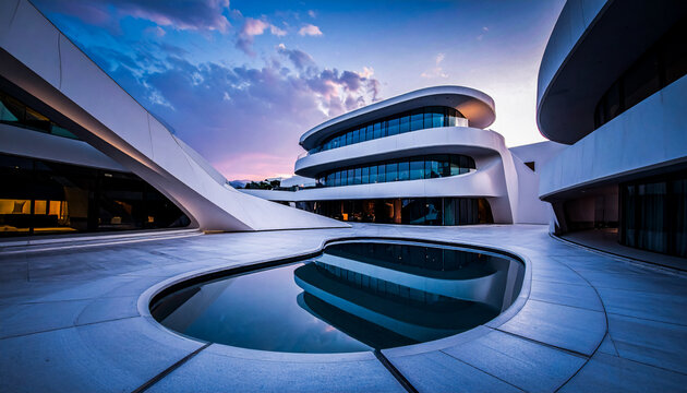 Complexe hotelier design et contemporain