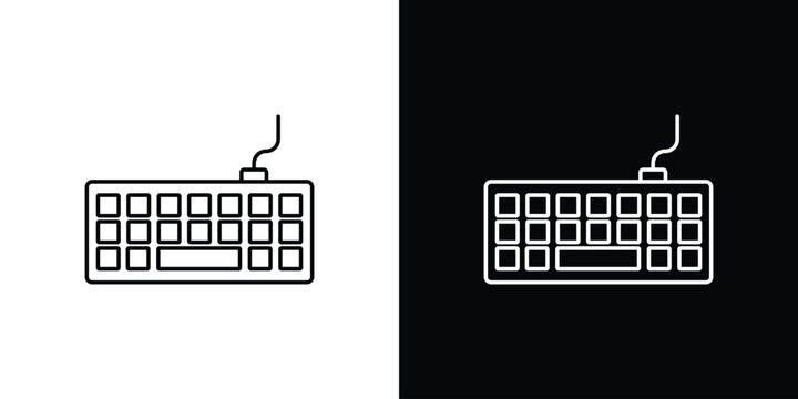 Keyboard icon line vector collection