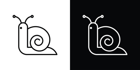 Snail icon line vector collection © Martin