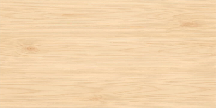 Light beige wood texture background featuring seamless horizontal pine grain patterns and natural timber lines across a rustic softwood surface for interior design, flooring and decor use.