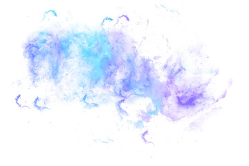Abstract Blue Purple Nebula Cloud PNG Transparent Background, Cosmic Galaxy Dust and Space Energy Effect © Kliwon