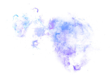 Abstract Blue Purple Nebula Cloud PNG Transparent Background, Cosmic Galaxy Dust and Space Energy Effect © Kliwon
