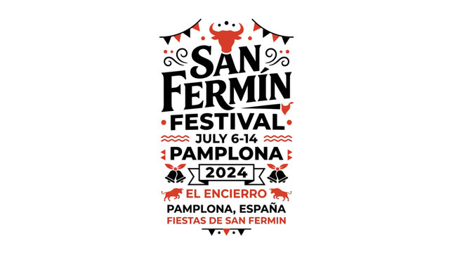 San Ferm?n Festival Pamplona 2024 El Encierro Spain Bull Run