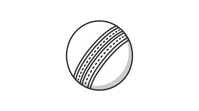 Cricket ball sports equipment closeup.