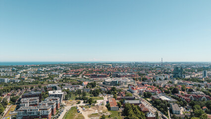 Obraz premium aerial view of Gdansk