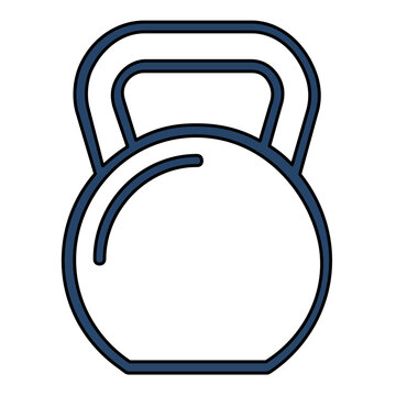 Vector illustration of a gym weight line icon showing a circular weight plate with center hole, great for fitness centers, bodybuilding apps, and sport equipment catalog icon packs.
