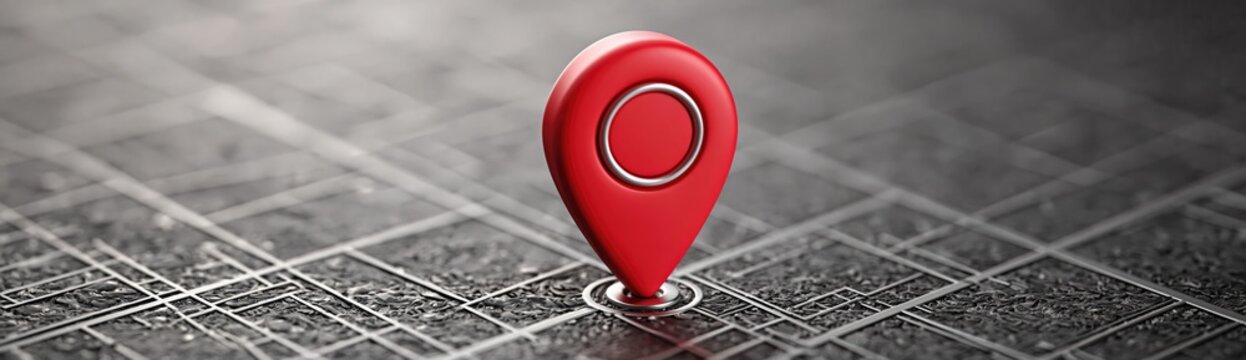 pin in map for gps mapping, navigation, and geolocation