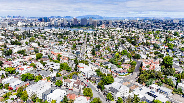 drone photos of the bay area, Oakland Berkeley richmond Ca 