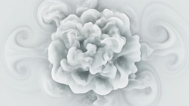 Abstract swirling smoke patterns in motion sequence