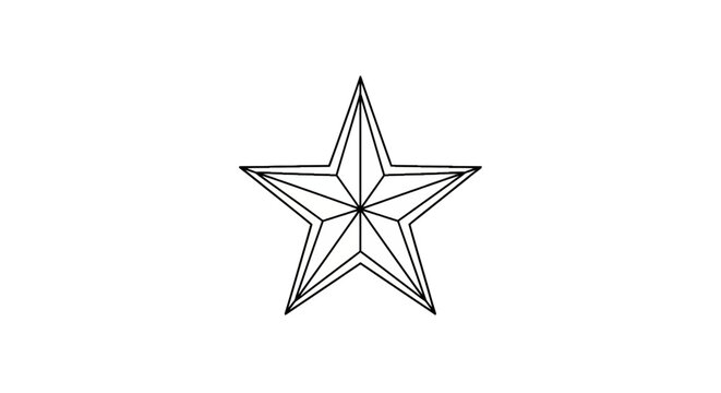 Star Shape Symbol Icon Graphic.