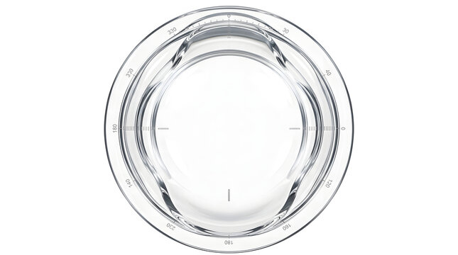 High-Detail 3D Render of Toric Contact Lens Axis Orientation Markings, Suitable for Science Education, Isolated on White Background