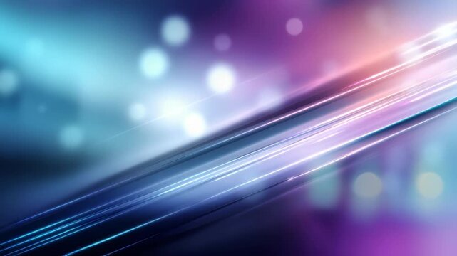 Dynamic abstract image featuring luminous lines and soft bokeh lights in a gradient of blue, purple, and pink. Ideal for technology, innovation, and artistic visual concepts