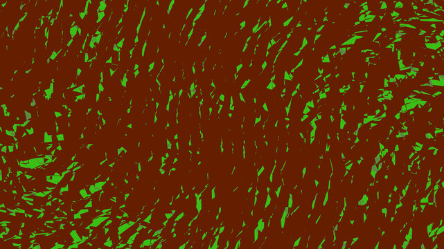Microscopic view of glowing green bacteria cells