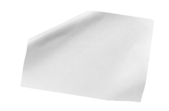Blank white paper flying, sheet falls and twists isolated on white, clipping path, design element