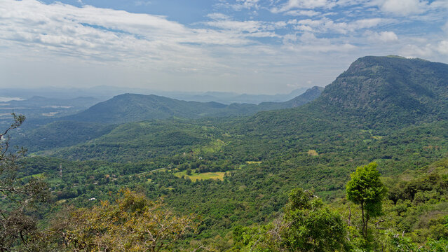 Lush green mountain landscape featuring sri lanka matale valleys
