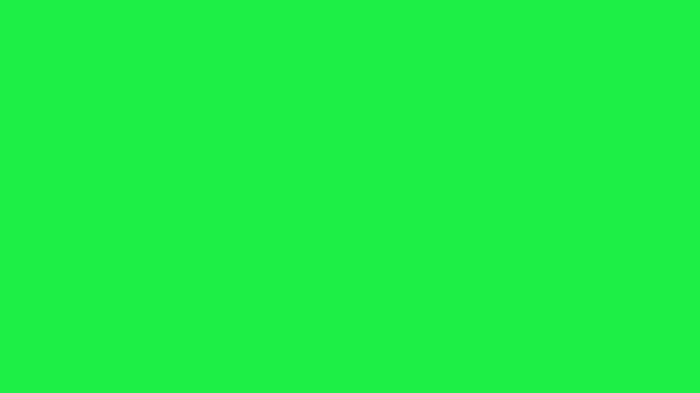 White liquid splash arc trail isolated on green screen chroma key background for modern creative video templates