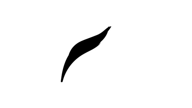 Vector illustration of a single green leaf line icon depicting a simple oval leaf with radiating veins in clean flat minimalist line art, a versatile nature symbol suitable for eco, health and design 