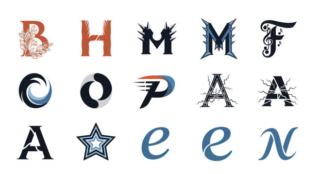 Alphabet Letters Monograms and Logos