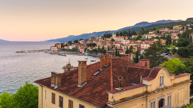 Opatija, Croatia townscape from Volosko