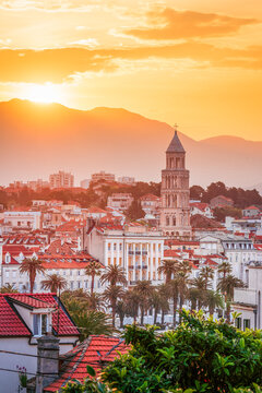 Split, Croatia Skyline at Dawn