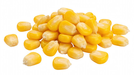 Fototapeta premium Pile of fresh yellow sweet corn kernels